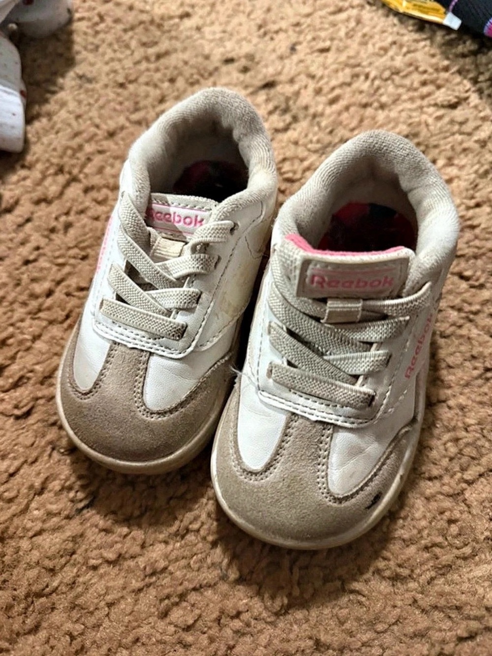 Reebok Royal Classic Jogger 2 Infant Toddler Shoes White & Pink Sneakers Girls